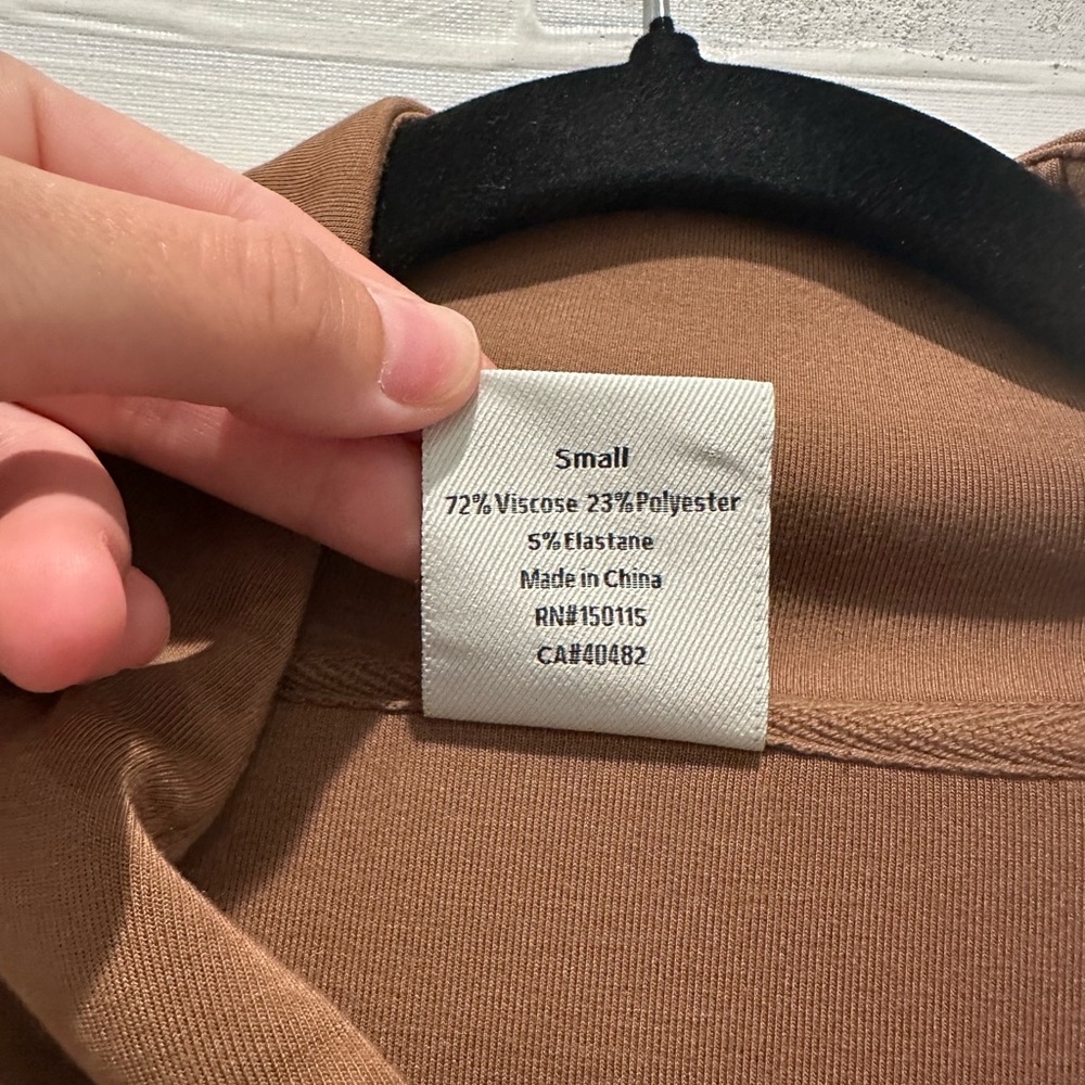 Varley Brown Half-Zip Pullover - image 4